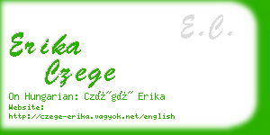 erika czege business card